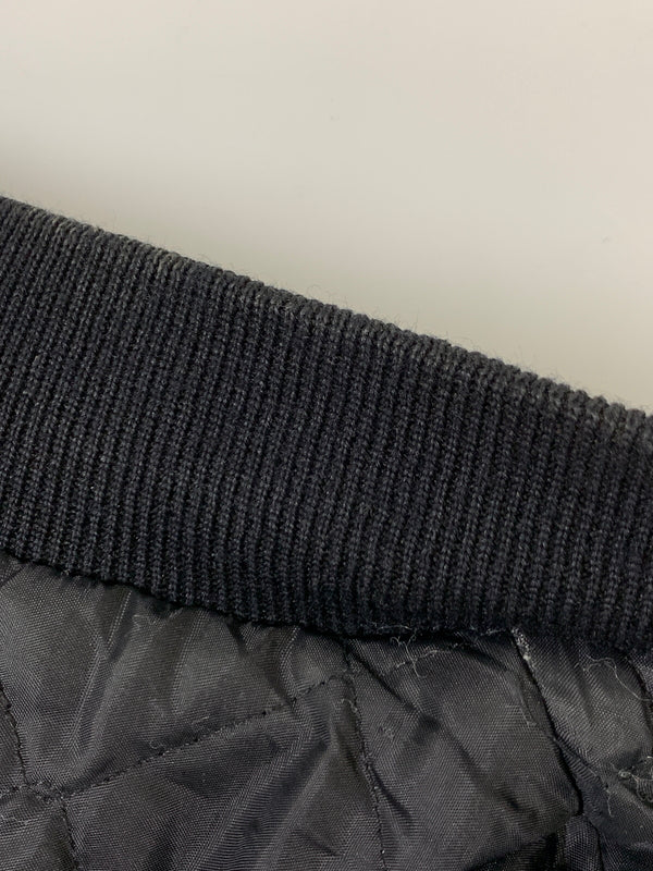 【中古品】【メンズ】 HOLLOWAY ホロウェイ 90S BLACK STADIUM JACKET 90年代 ブラック スタジアム ジャケット アウター スタジャン ヴィンテージ 146-260903-hu-57-min サイズ：XXL カラー：ブラック 万代Net店