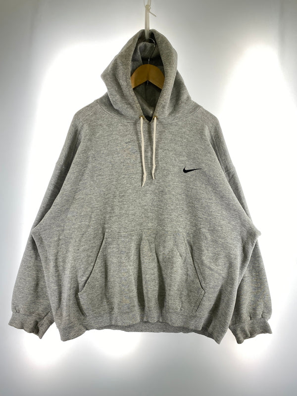 【中古品】【メンズ】 NIKE ナイキ 90S SWOOSH LOGO HOODIE スウォッシュロゴフーディ パーカ 146-260910-ta-04-min サイズ：XL カラー：グレー 万代Net店