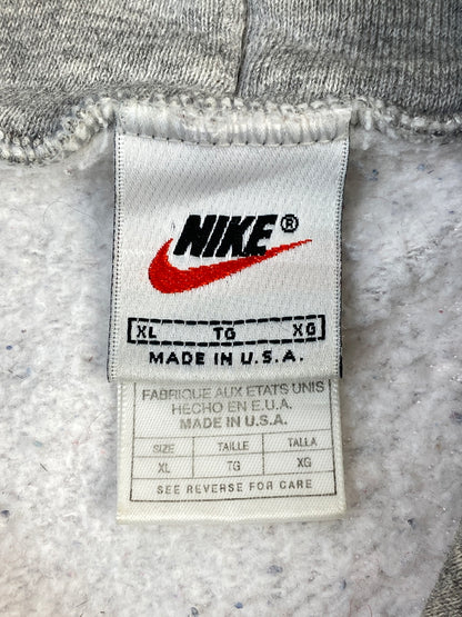 【中古品】【メンズ】 NIKE ナイキ 90S SWOOSH LOGO HOODIE スウォッシュロゴフーディ パーカ 146-260910-ta-04-min サイズ：XL カラー：グレー 万代Net店