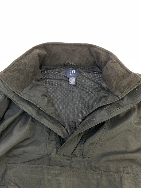 【中古品】【メンズ】 OLD GAP オールド 90-00S NYLON PULLOVER JACKET ナイロンジャケット プルオーバージャケット 146-260910-ta-08-min サイズ：L カラー：ブラック 万代Net店