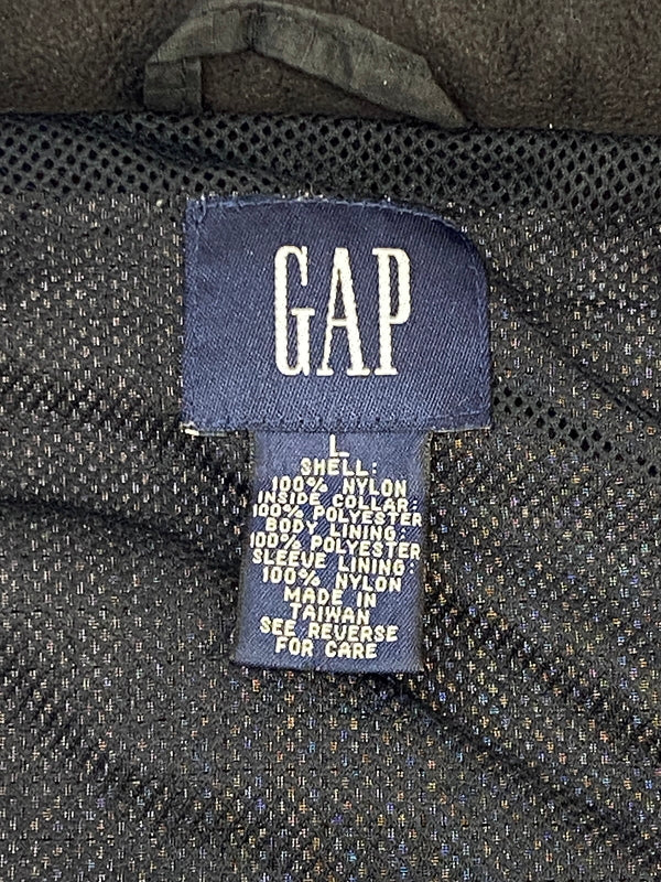 【中古品】【メンズ】 OLD GAP オールド 90-00S NYLON PULLOVER JACKET ナイロンジャケット プルオーバージャケット 146-260910-ta-08-min サイズ：L カラー：ブラック 万代Net店