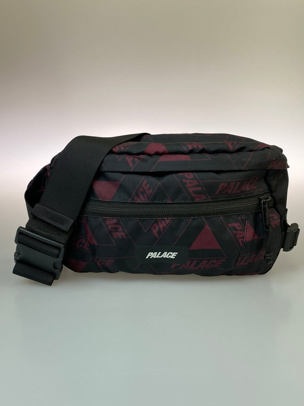 【中古品】【メンズ/レディース】 PALACE SKATEBOARDS パレススケートボーズ BAG ウエストバッグ カバン 188-260908-KS-02-min カラー：ブラック/ワインレッド 万代Net店