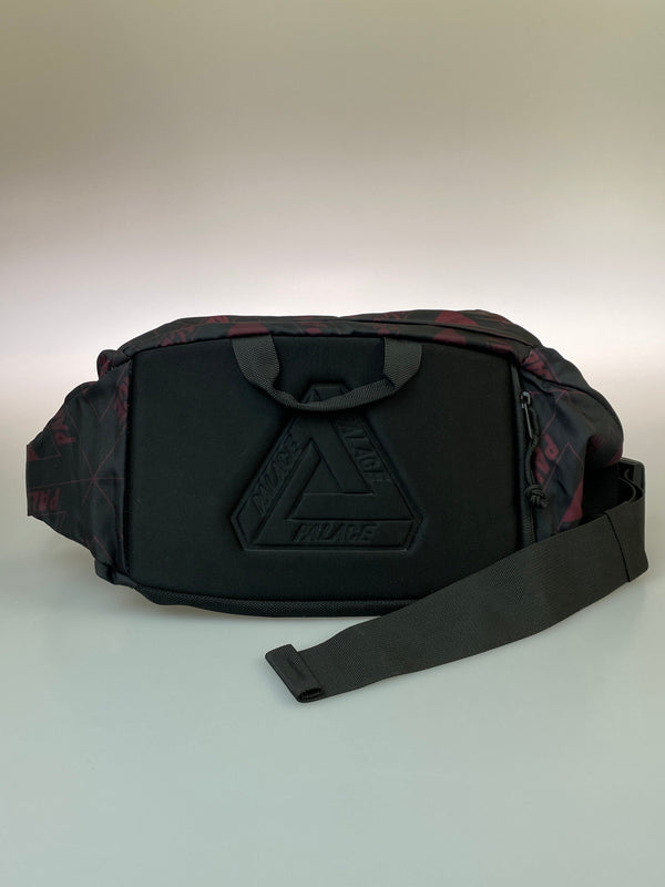 【中古品】【メンズ/レディース】 PALACE SKATEBOARDS パレススケートボーズ BAG ウエストバッグ カバン 188-260908-KS-02-min カラー：ブラック/ワインレッド 万代Net店