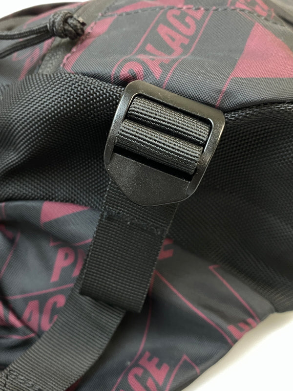 【中古品】【メンズ/レディース】 PALACE SKATEBOARDS パレススケートボーズ BAG ウエストバッグ カバン 188-260908-KS-02-min カラー：ブラック/ワインレッド 万代Net店