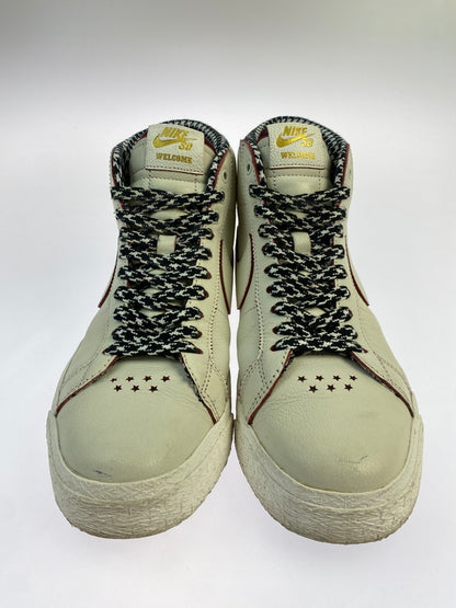 【中古品】【メンズ】 NIKE SB × WELCOME SKATEBOARDING ウェルカム スケートボーディング FQ0795-100 ZOOM BLAZER MID ズーム ブレーザー ミッド スニーカー 靴 160-260902-jt-02-min サイズ：US 9 27.0cm カラー：SAIL/DARK BEETROOT-WHITE 万代Net店