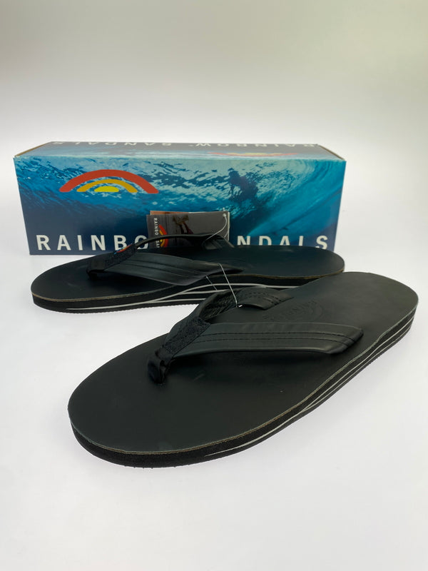 【中古美品】【メンズ】 RAINBOW SANDALS レインボー サンダル ビーチサンダル 靴 165-260902-jt-29-min サイズ：XL US 11-12 カラー：ブラック 万代Net店