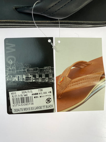 【中古美品】【メンズ】 RAINBOW SANDALS レインボー サンダル ビーチサンダル 靴 165-260902-jt-29-min サイズ：XL US 11-12 カラー：ブラック 万代Net店