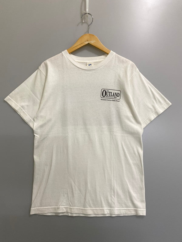 【中古品】【メンズ】 PATAGONIA BENEFICIAL パタゴニア ベネフィシャル THE OUTLAND MOUNTAIN SHOP TEE ザ アウトランド マウンテン ショップ Tシャツ メンズ トップス 半袖 144-260904-em-15-min サイズ：S カラー：ホワイト 万代Net店