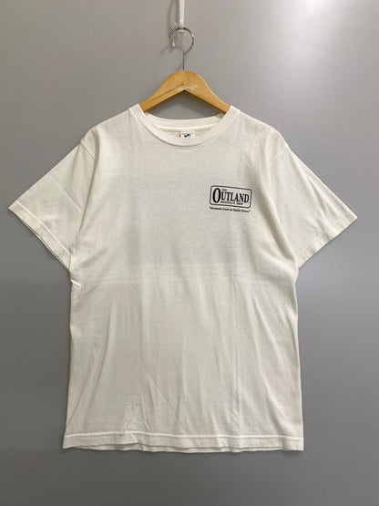 【中古品】【メンズ】 PATAGONIA BENEFICIAL パタゴニア ベネフィシャル THE OUTLAND MOUNTAIN SHOP TEE ザ アウトランド マウンテン ショップ Tシャツ メンズ トップス 半袖 144-260904-em-15-min サイズ：S カラー：ホワイト 万代Net店