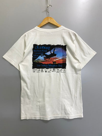 【中古品】【メンズ】 PATAGONIA BENEFICIAL パタゴニア ベネフィシャル THE OUTLAND MOUNTAIN SHOP TEE ザ アウトランド マウンテン ショップ Tシャツ メンズ トップス 半袖 144-260904-em-15-min サイズ：S カラー：ホワイト 万代Net店