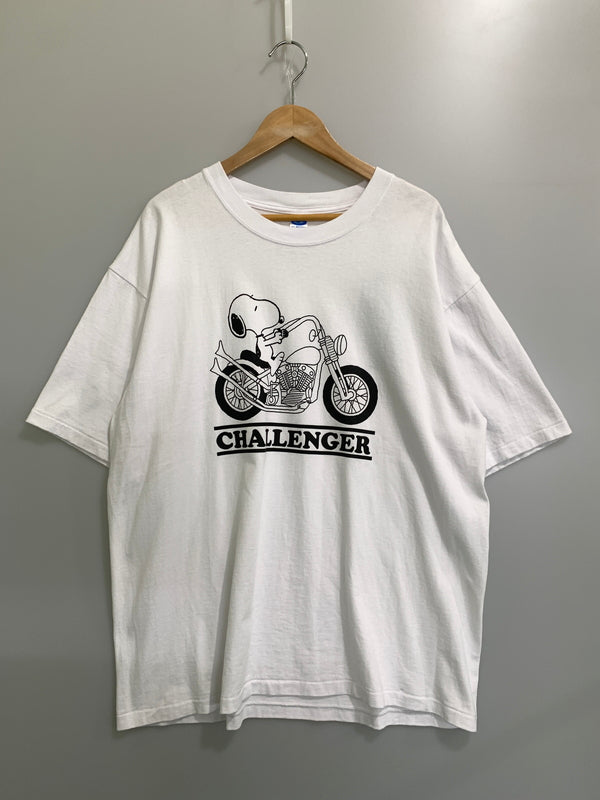 【中古品】【メンズ】 CHALLENGER チャレンジャー SNOOPY TEE スヌーピー ティー CLG-TS 026-007 半袖 ショートスリーブ 142-260903-hu-63-min サイズ：L カラー：ホワイト 万代Net店