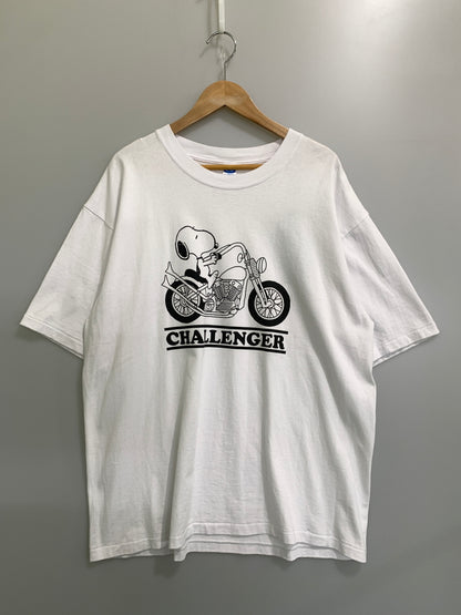 【中古品】【メンズ】 CHALLENGER チャレンジャー SNOOPY TEE スヌーピー ティー CLG-TS 026-007 半袖 ショートスリーブ 142-260903-hu-63-min サイズ：L カラー：ホワイト 万代Net店