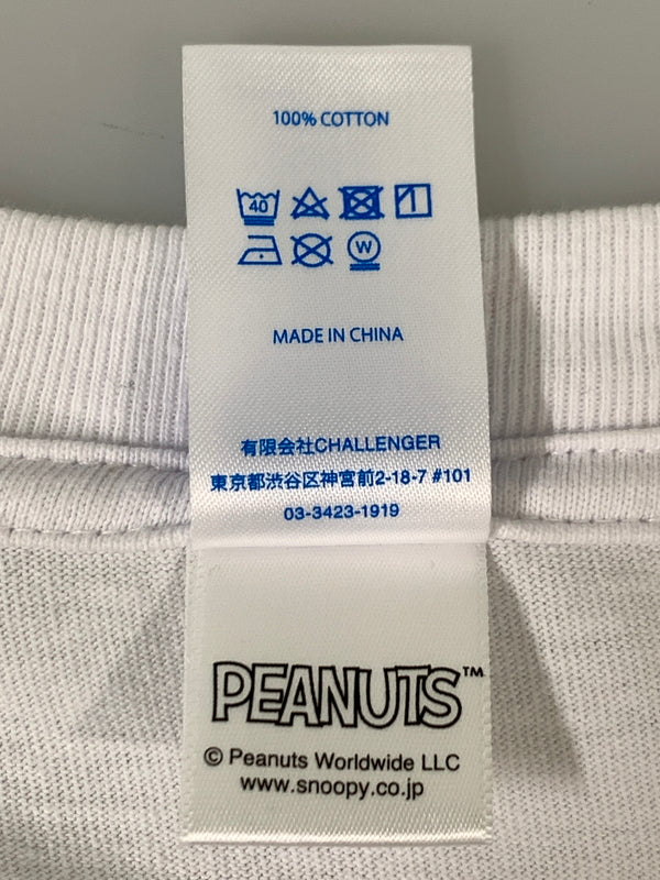 【中古品】【メンズ】 CHALLENGER チャレンジャー SNOOPY TEE スヌーピー ティー CLG-TS 026-007 半袖 ショートスリーブ 142-260903-hu-63-min サイズ：L カラー：ホワイト 万代Net店