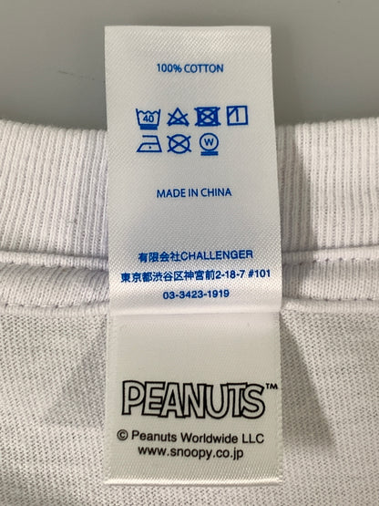 【中古品】【メンズ】 CHALLENGER チャレンジャー SNOOPY TEE スヌーピー ティー CLG-TS 026-007 半袖 ショートスリーブ 142-260903-hu-63-min サイズ：L カラー：ホワイト 万代Net店
