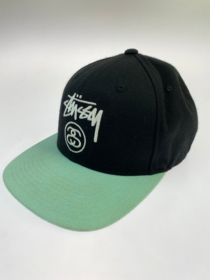 【中古品】【メンズ】 STUSSY×STARTER ステューシー スターター BASEBALL CAP ベースボールキャップ 帽子 185-260903-hu-07-min サイズ：ONESIZE カラー：ブラック/ミントグリーン 万代Net店
