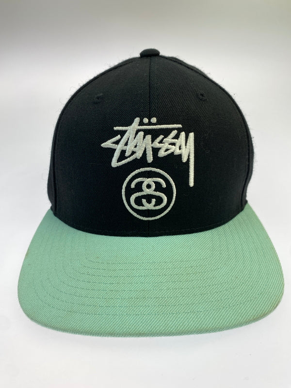 【中古品】【メンズ】 STUSSY×STARTER ステューシー スターター BASEBALL CAP ベースボールキャップ 帽子 185-260903-hu-07-min サイズ：ONESIZE カラー：ブラック/ミントグリーン 万代Net店