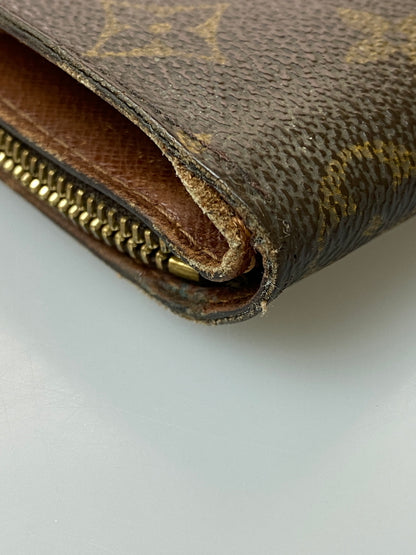 【現状渡し品】【レディース】 LOUIS VUITTON ルイヴィトン ZIP WALLETM61667 CA0013 モノグラム コンパクトジップ ウォレット 二つ折り財布 179-260909-yn-26-min カラー：ブラウン 万代Net店