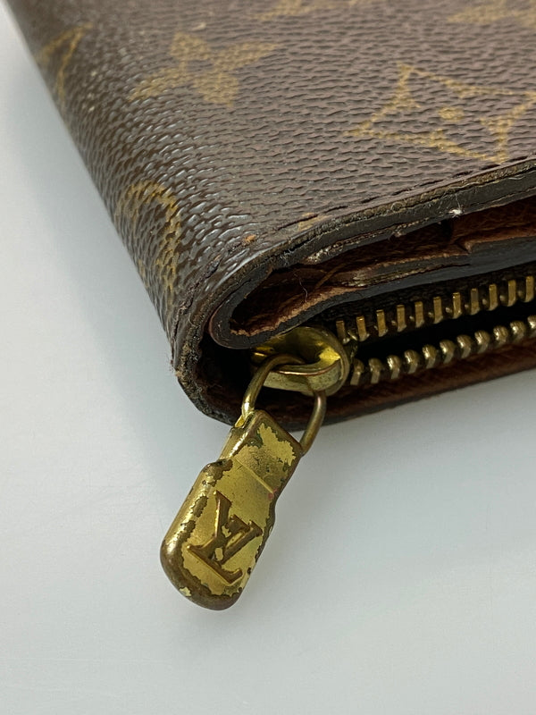 【現状渡し品】【レディース】 LOUIS VUITTON ルイヴィトン ZIP WALLETM61667 CA0013 モノグラム コンパクトジップ ウォレット 二つ折り財布 179-260909-yn-26-min カラー：ブラウン 万代Net店
