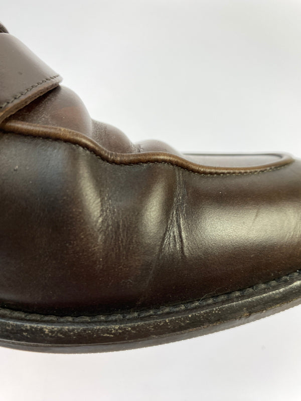 【中古品】【メンズ】 LOUIS VUITTON ルイ ヴィトン モノグラム コインローファー D1 0231 靴 革靴 179-260903-hu-04-min サイズ：8 カラー：ブラウン 万代Net店