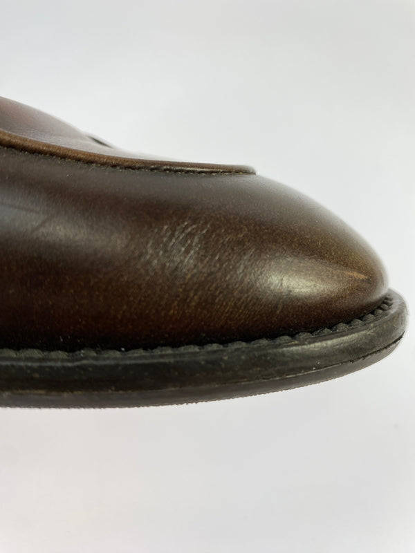 【中古品】【メンズ】 LOUIS VUITTON ルイ ヴィトン モノグラム コインローファー D1 0231 靴 革靴 179-260903-hu-04-min サイズ：8 カラー：ブラウン 万代Net店