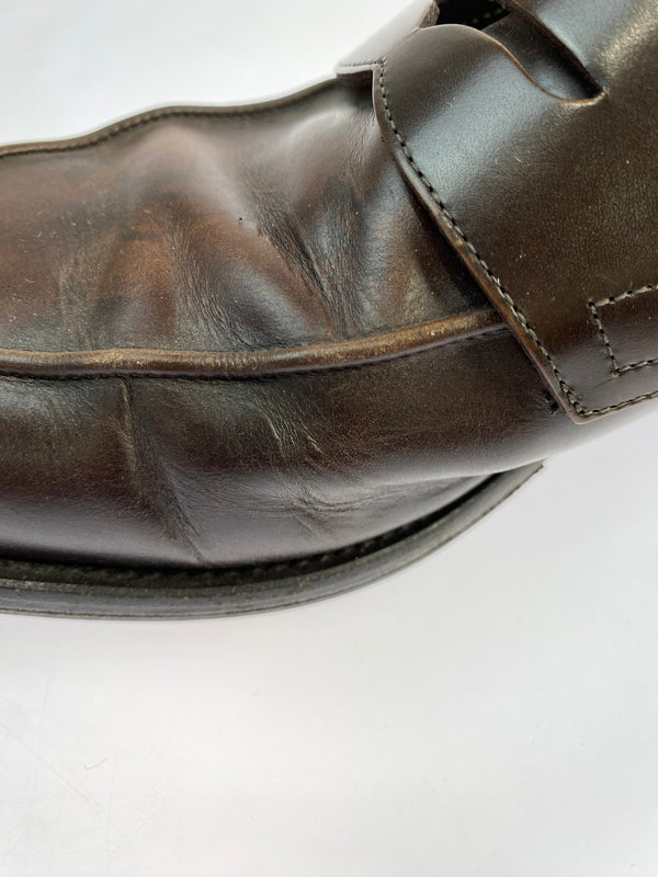 【中古品】【メンズ】 LOUIS VUITTON ルイ ヴィトン モノグラム コインローファー D1 0231 靴 革靴 179-260903-hu-04-min サイズ：8 カラー：ブラウン 万代Net店