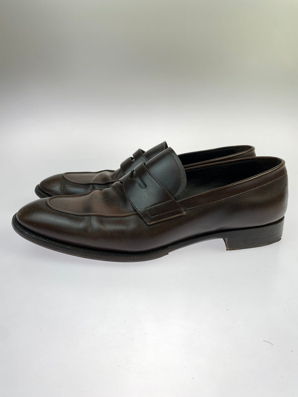 【中古品】【メンズ】 LOUIS VUITTON ルイ ヴィトン モノグラム コインローファー D1 0231 靴 革靴 179-260903-hu-04-min サイズ：8 カラー：ブラウン 万代Net店