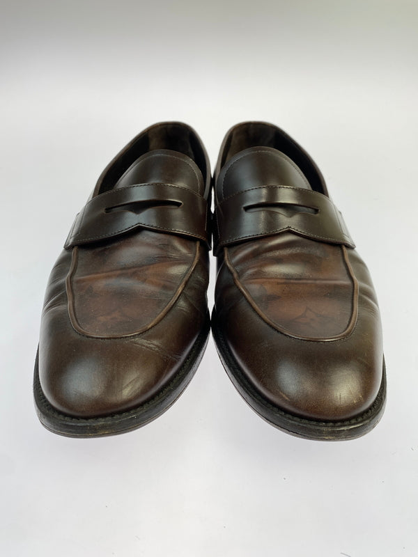 【中古品】【メンズ】 LOUIS VUITTON ルイ ヴィトン モノグラム コインローファー D1 0231 靴 革靴 179-260903-hu-04-min サイズ：8 カラー：ブラウン 万代Net店