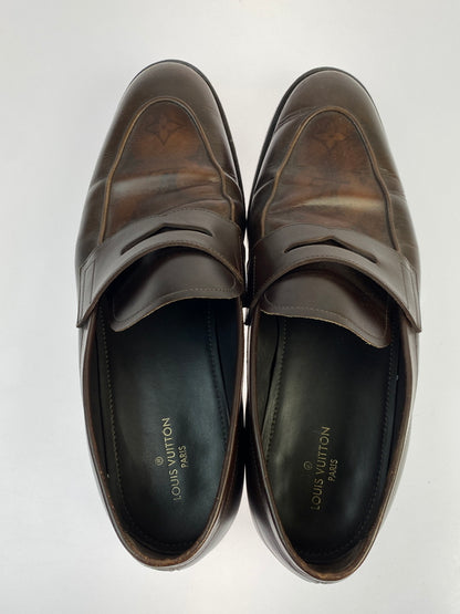 【中古品】【メンズ】 LOUIS VUITTON ルイ ヴィトン モノグラム コインローファー D1 0231 靴 革靴 179-260903-hu-04-min サイズ：8 カラー：ブラウン 万代Net店