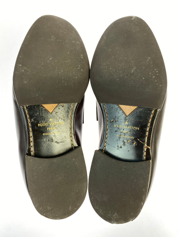 【中古品】【メンズ】 LOUIS VUITTON ルイ ヴィトン モノグラム コインローファー D1 0231 靴 革靴 179-260903-hu-04-min サイズ：8 カラー：ブラウン 万代Net店