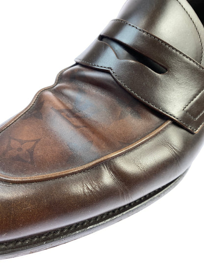 【中古品】【メンズ】 LOUIS VUITTON ルイ ヴィトン モノグラム コインローファー D1 0231 靴 革靴 179-260903-hu-04-min サイズ：8 カラー：ブラウン 万代Net店