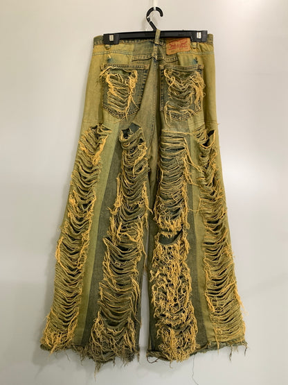 【現状渡し品】【メンズ】 LEVI’S リーバイス 559 再構築デニムパンツ ボトムス ジーパン 157-260903-hu-65-min サイズ：W36L34 カラー：イエロー系 万代Net店