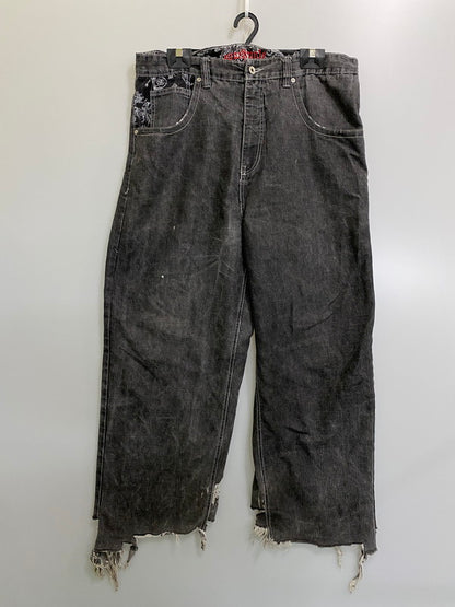 【現状渡し品】【メンズ】 SOUTH POLE サウスポール 00S バギーデニム 00年代 メンズ ボトムス ジーンズ ジーパン 極太シルエット ヴィンテージ 153-260904-em-27-min サイズ：40 カラー：ブラックインディゴ 万代Net店