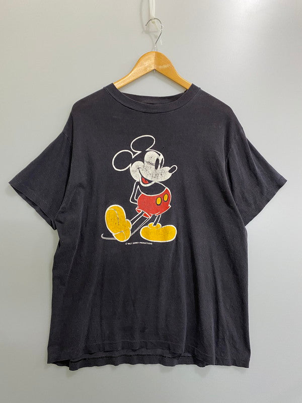 【現状渡し品】【メンズ】 WALT DISNEY PRODUCTIONS ウォルト ディズニー プロダクションズ 80S SIGNALタグ SS TEE 80年代 シグナルタグ ショートスリーブ Tシャツ メンズ トップス 半袖 ヴィンテージ 146-260904-em-16-min サイズ：XL カラー：ブラック 万代Net店