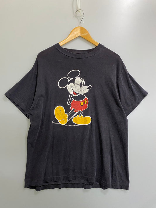 【現状渡し品】【メンズ】 WALT DISNEY PRODUCTIONS ウォルト ディズニー プロダクションズ 80S SIGNALタグ SS TEE 80年代 シグナルタグ ショートスリーブ Tシャツ メンズ トップス 半袖 ヴィンテージ 146-260904-em-16-min サイズ：XL カラー：ブラック 万代Net店