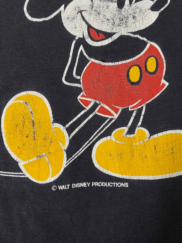 【現状渡し品】【メンズ】 WALT DISNEY PRODUCTIONS ウォルト ディズニー プロダクションズ 80S SIGNALタグ SS TEE 80年代 シグナルタグ ショートスリーブ Tシャツ メンズ トップス 半袖 ヴィンテージ 146-260904-em-16-min サイズ：XL カラー：ブラック 万代Net店