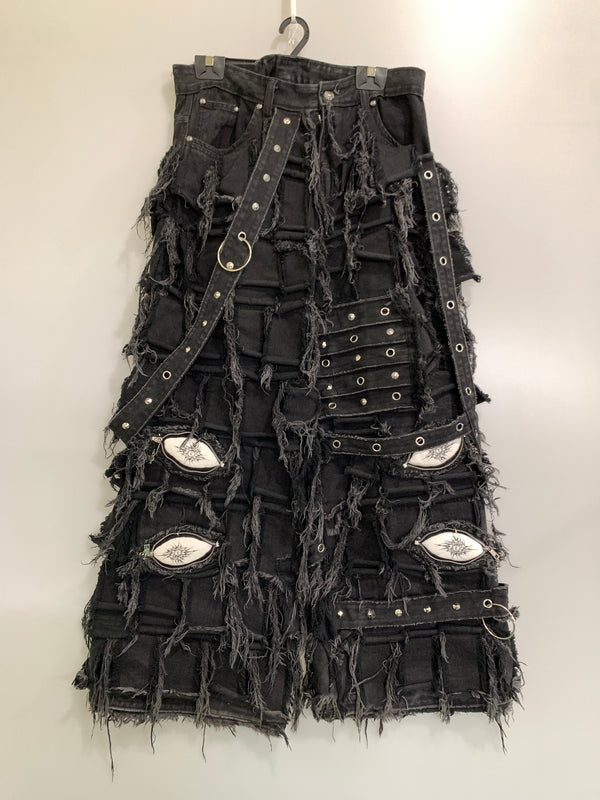 【中古品】【メンズ】 UNIZ WORLD ユニズ ワールド BLACK MONSTER PANTS ブラック モンスター パンツ 151-260903-hu-32-min サイズ：3 カラー：ブラック 万代Net店