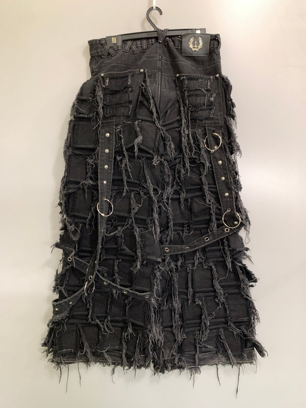 【中古品】【メンズ】 UNIZ WORLD ユニズ ワールド BLACK MONSTER PANTS ブラック モンスター パンツ 151-260903-hu-32-min サイズ：3 カラー：ブラック 万代Net店