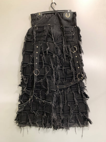 【中古品】【メンズ】 UNIZ WORLD ユニズ ワールド BLACK MONSTER PANTS ブラック モンスター パンツ 151-260903-hu-32-min サイズ：3 カラー：ブラック 万代Net店