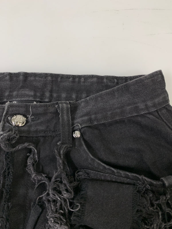 【中古品】【メンズ】 UNIZ WORLD ユニズ ワールド BLACK MONSTER PANTS ブラック モンスター パンツ 151-260903-hu-32-min サイズ：3 カラー：ブラック 万代Net店