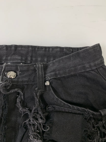 【中古品】【メンズ】 UNIZ WORLD ユニズ ワールド BLACK MONSTER PANTS ブラック モンスター パンツ 151-260903-hu-32-min サイズ：3 カラー：ブラック 万代Net店