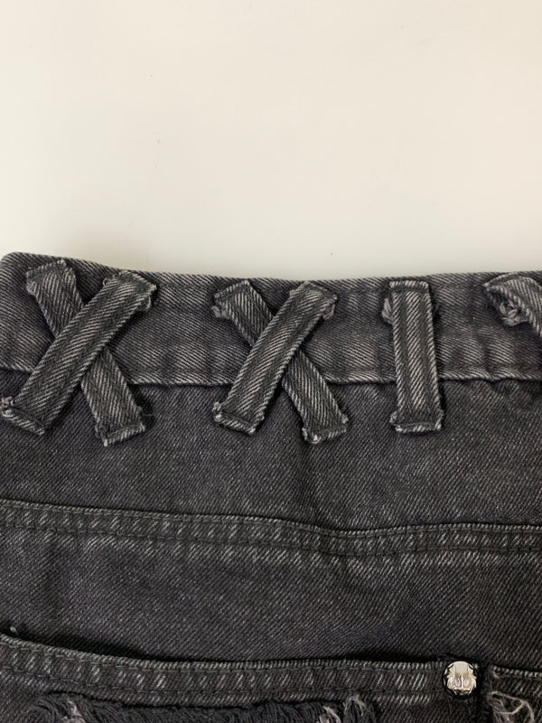 【中古品】【メンズ】 UNIZ WORLD ユニズ ワールド BLACK MONSTER PANTS ブラック モンスター パンツ 151-260903-hu-32-min サイズ：3 カラー：ブラック 万代Net店