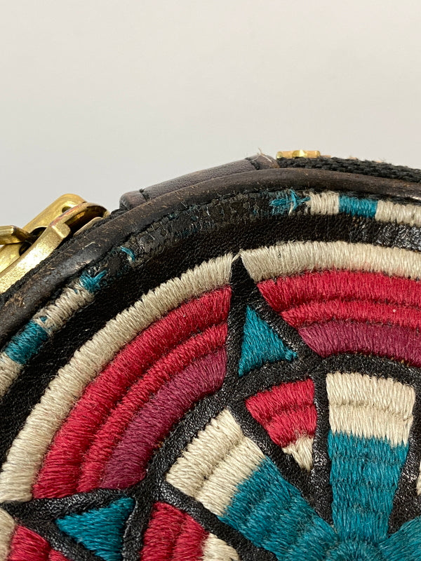 【中古品】【メンズ】 BLACKMEANS ブラックミーンズ CIRCLE POUCH サークルポーチ 200-260905-yn-02-min カラー：ダークブラウン 万代Net店