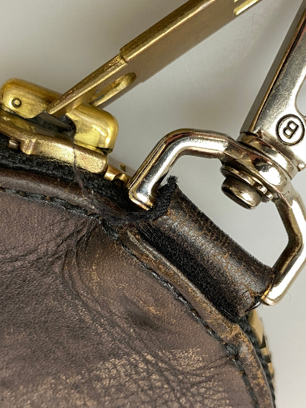【中古品】【メンズ】 BLACKMEANS ブラックミーンズ CIRCLE POUCH サークルポーチ 200-260905-yn-02-min カラー：ダークブラウン 万代Net店