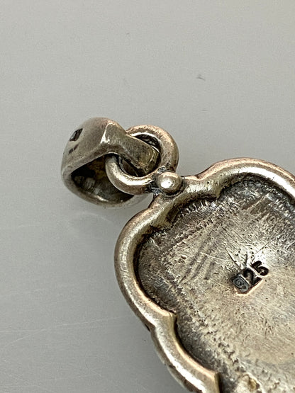 【中古品】【メンズ】 SILVER925 ONYX PENDANT TOP シルバー925 オニキスペンダントトップ アクセサリー 192-260909-yn-27-min カラー：シルバー/ブラック 万代Net店