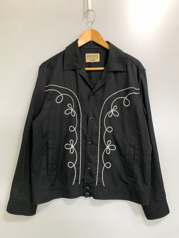 【中古品】【メンズ】 SCHOTT ショット LYOCELL WESTERN JACKET リヨセル ウエスタン ジャケット 782-6152005 長袖 シャツ ロングスリーブ 145-260903-hu-64-min サイズ：M カラー：ブラック 万代Net店
