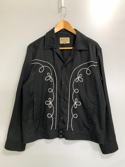 【中古品】【メンズ】 SCHOTT ショット LYOCELL WESTERN JACKET リヨセル ウエスタン ジャケット 782-6152005 長袖 シャツ ロングスリーブ 145-260903-hu-64-min サイズ：M カラー：ブラック 万代Net店