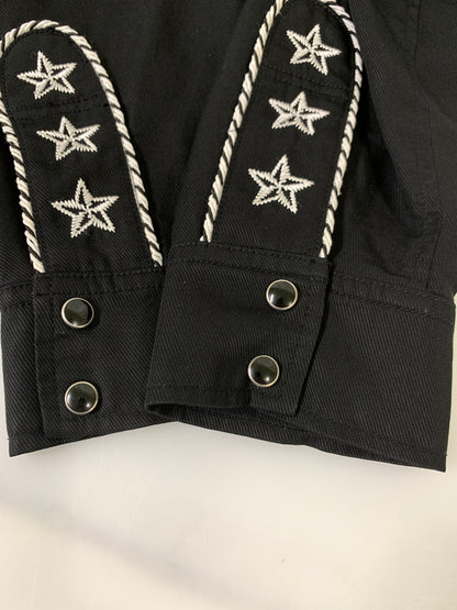 【中古品】【メンズ】 SCHOTT ショット LYOCELL WESTERN JACKET リヨセル ウエスタン ジャケット 782-6152005 長袖 シャツ ロングスリーブ 145-260903-hu-64-min サイズ：M カラー：ブラック 万代Net店
