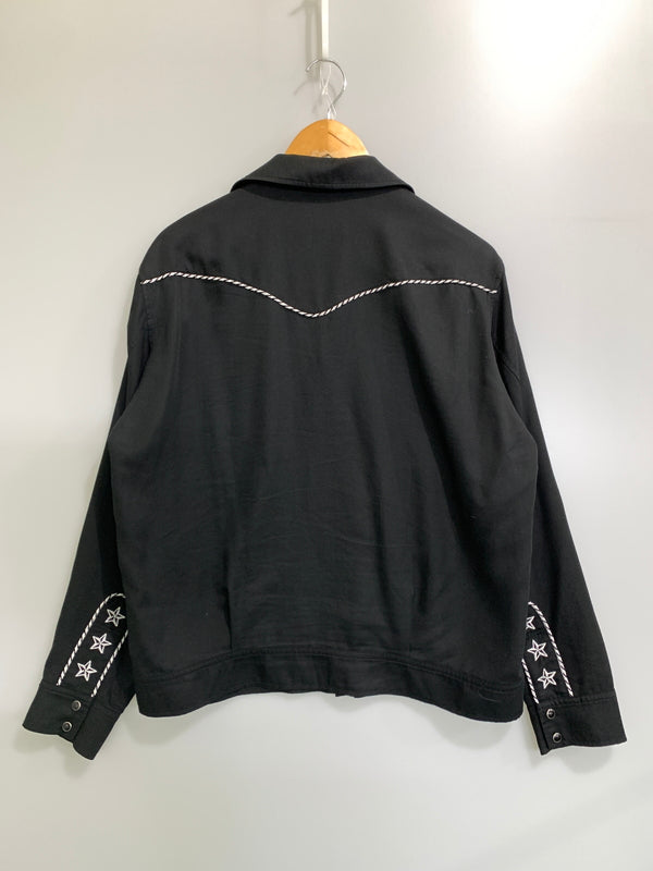 【中古品】【メンズ】 SCHOTT ショット LYOCELL WESTERN JACKET リヨセル ウエスタン ジャケット 782-6152005 長袖 シャツ ロングスリーブ 145-260903-hu-64-min サイズ：M カラー：ブラック 万代Net店