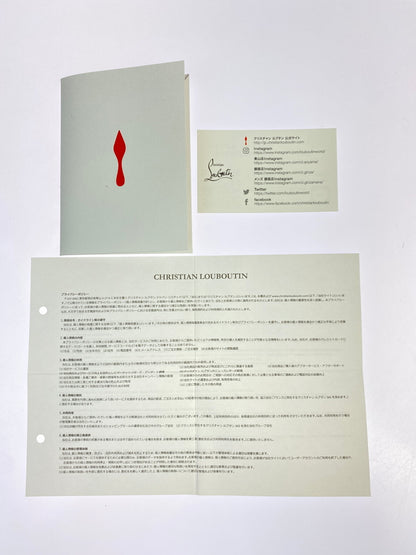 【中古品】【メンズ】 CHRISTIAN LOUBOUTIN クリスチャンルブタン PANAMAX FLAT CLF TRESSE CESTINO GG パナマックス フラット カーフレザー トレス セスティーノ シューズ 靴 164-260902-jt-33-min サイズ：40 カラー：ブラック 万代Net店