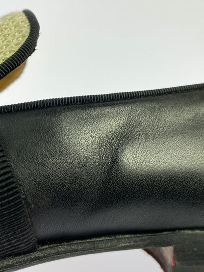 【中古品】【メンズ】 CHRISTIAN LOUBOUTIN クリスチャンルブタン PANAMAX FLAT CLF TRESSE CESTINO GG パナマックス フラット カーフレザー トレス セスティーノ シューズ 靴 164-260902-jt-33-min サイズ：40 カラー：ブラック 万代Net店